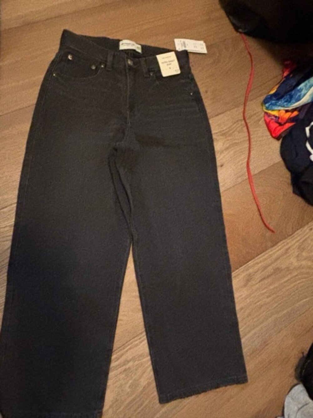 Abercrombie Kids Ultra Baggy Jeans Black – Size 9/10 – NWT